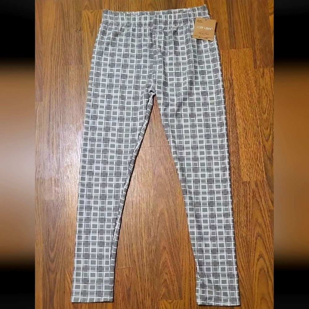 Just Cozy Cozy Lined Plaid Leggings Size M/L (US 6–12, Waist 28–33") C28